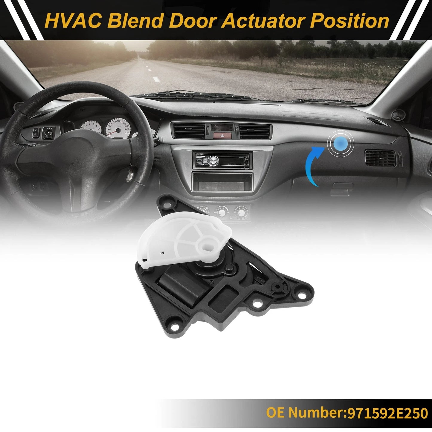 HVAC Heater Blend Door Actuator for Hyundai Tucson (2016–2021) No. 971592E250