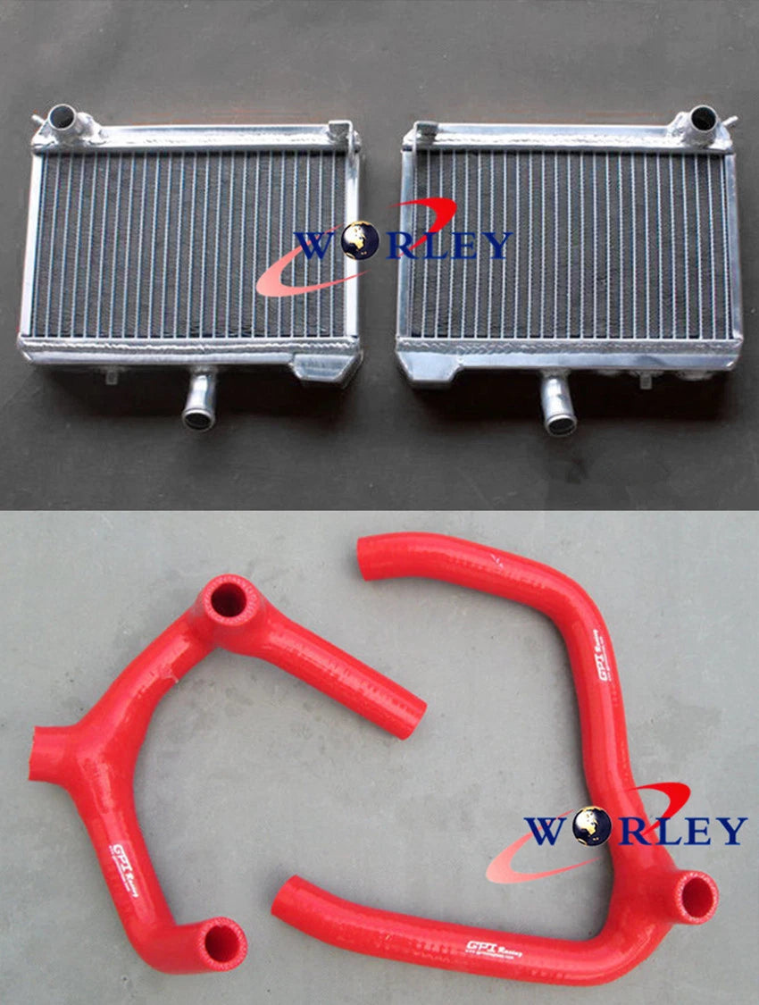 Aluminum Radiator with Blue Hose for Honda Goldwing GL1500 (1988–2000)
