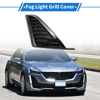 1 Pc Fog Light Grill for Cadillac CT5 (2020–2023) ABS Black