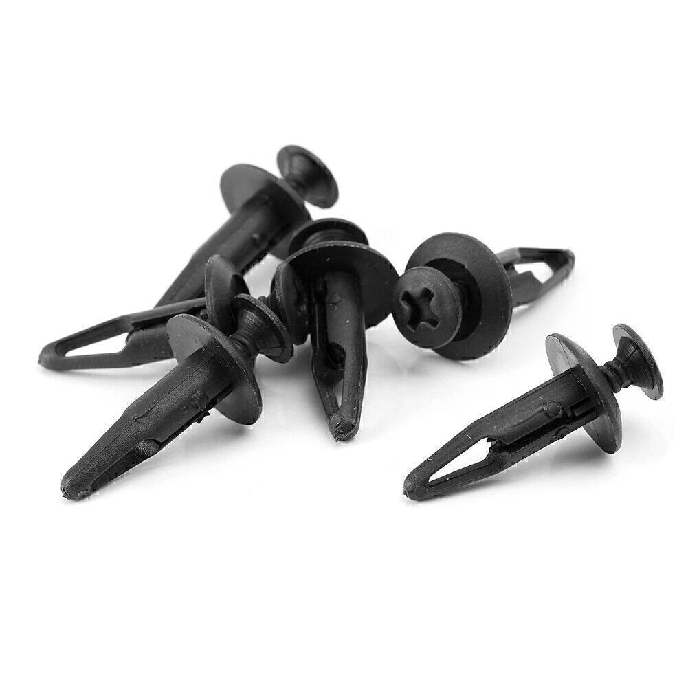100PCS Push Type Rivet Retainer Fasteners for Ford