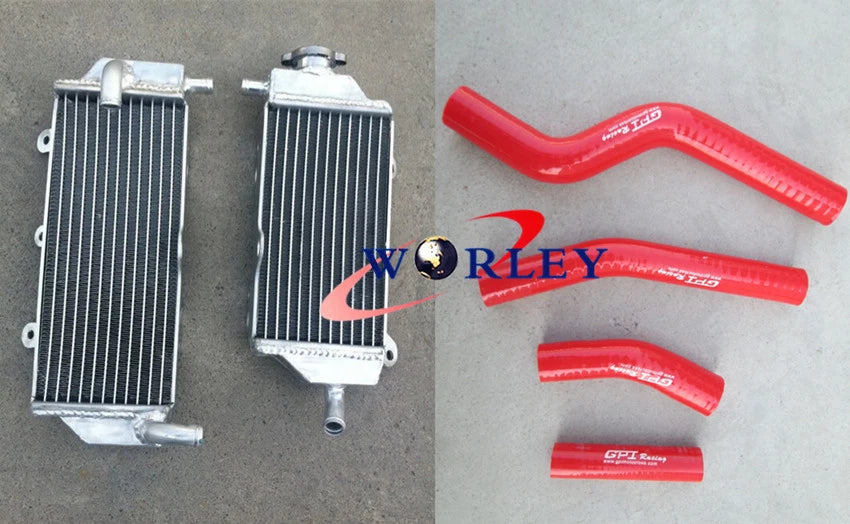 Aluminum Radiator with Black Silicone Hose for Yamaha WR450F (2012–2015)