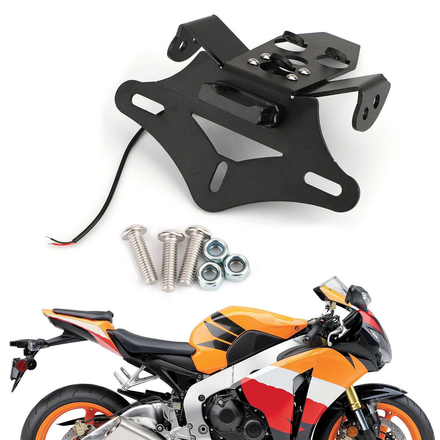 Rear License Plate Holder Bracket for Honda CBR1000RR (2008–2016)