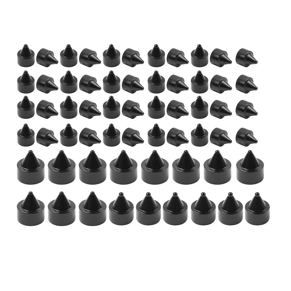 Set of 61X Engine Topper Bolt Caps Cover Black for Harley Twin Cam FLH (1999–2006)
