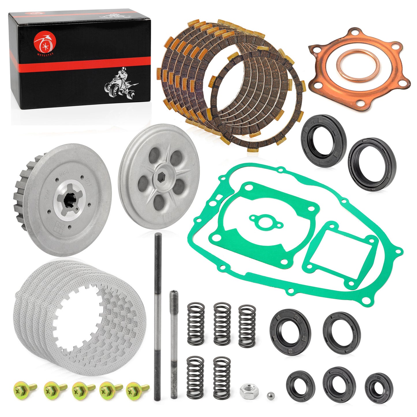 Heavy Duty Clutch Kit with Springs and Gasket for Yamaha Blaster YFS200 (1988–2006)