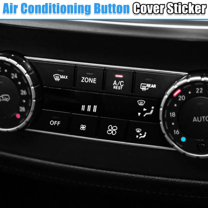 Front Center Console Air Conditioning Button Stickers Set for Mercedes-Benz