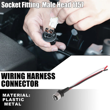 1157 Pigtail Socket Wire Harness Connector for Turn Signal Lights