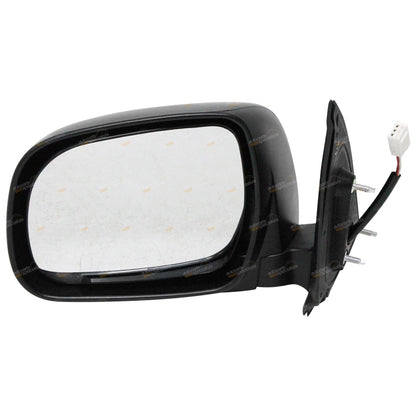 Left Black Electric Side Door Mirror for Toyota Hilux (2005–2010)