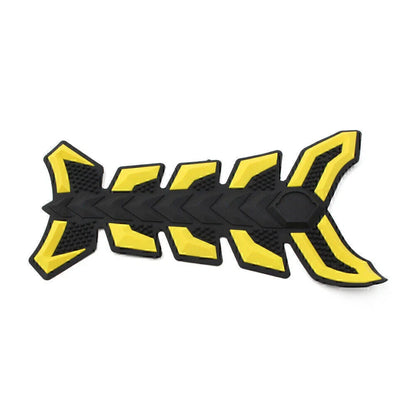 3 x Universal Motorcycle Gas Fuel Oil Tank Pad Fish Bone Decal Sticker