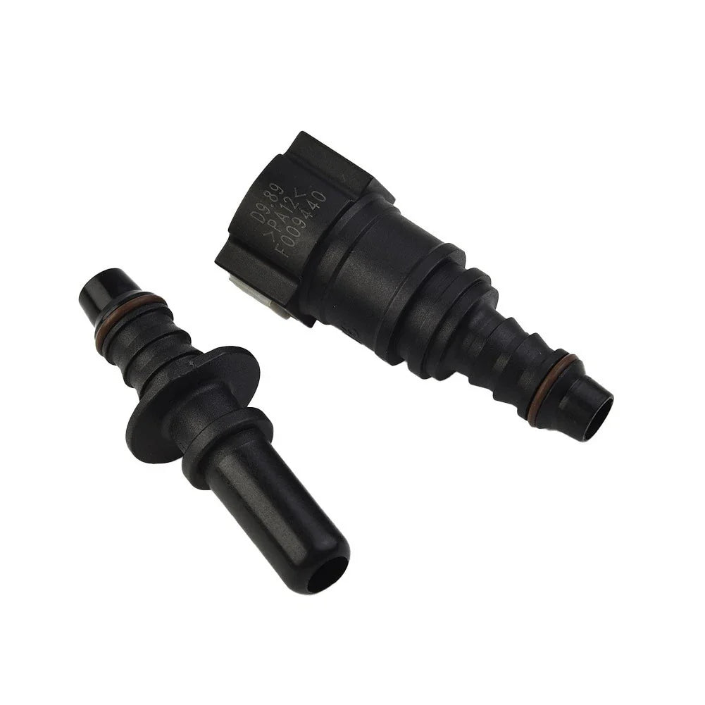 Fuel Line Hose Connector Black Nylon Pipe Connector Quick Release for Vehicle