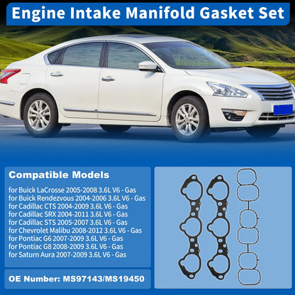 Intake Manifold Gasket Set for Nissan Altima (2007–2018) MS97143/MS19450