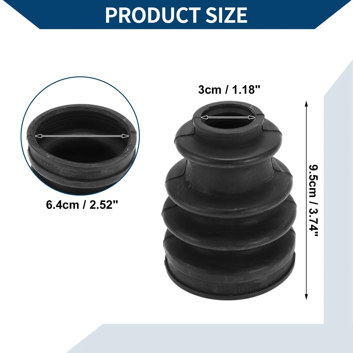 Inner CV Joint Boot Kit w/ Clamps for Porsche Cayenne (2011-2018)