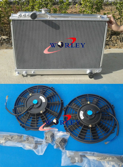 3Row Radiator with Shroud for Toyota Supra Soarer MK3 (1986–1992)