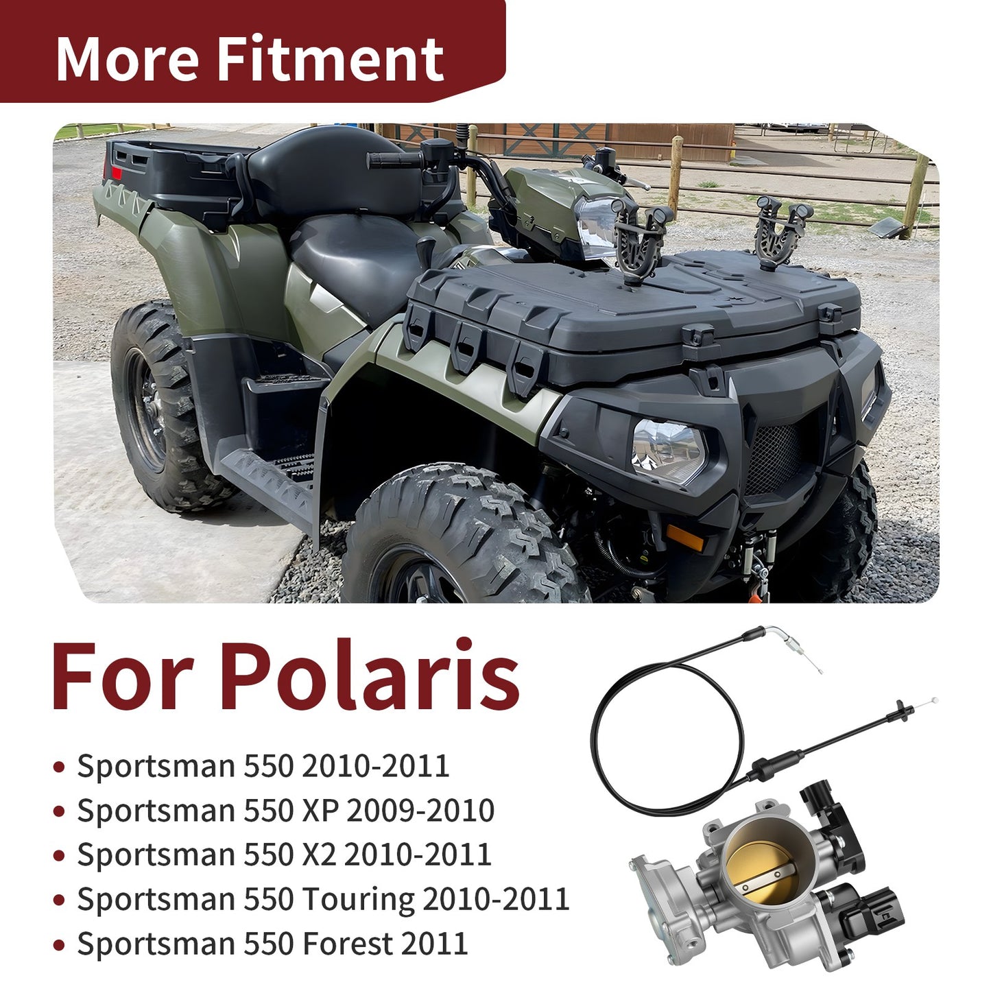 Throttle Body Assembly for Polaris Sportsman XP 550 (2009–2010)
