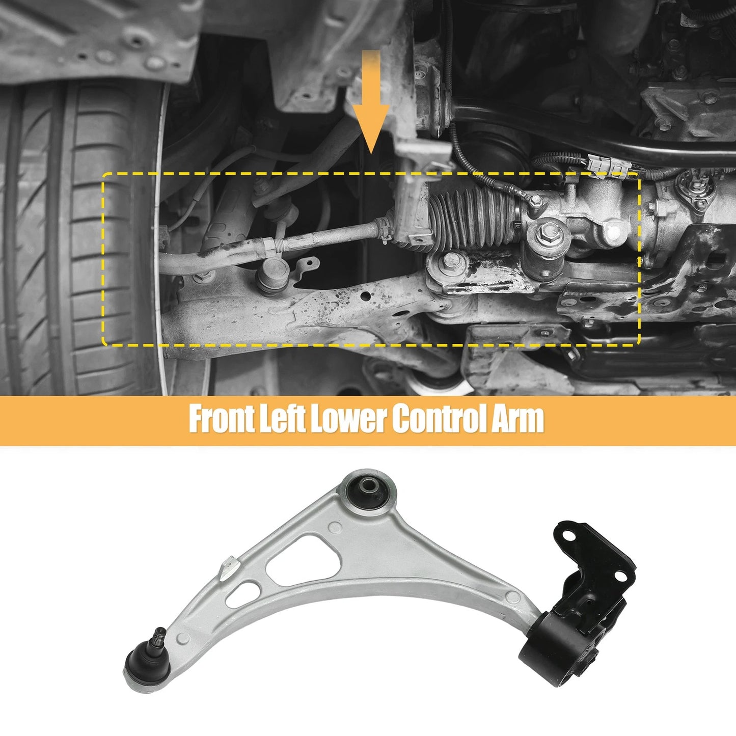 1pc Front Lower Left Control Arm w/Ball Joint for Acura MDX (2014–2020)