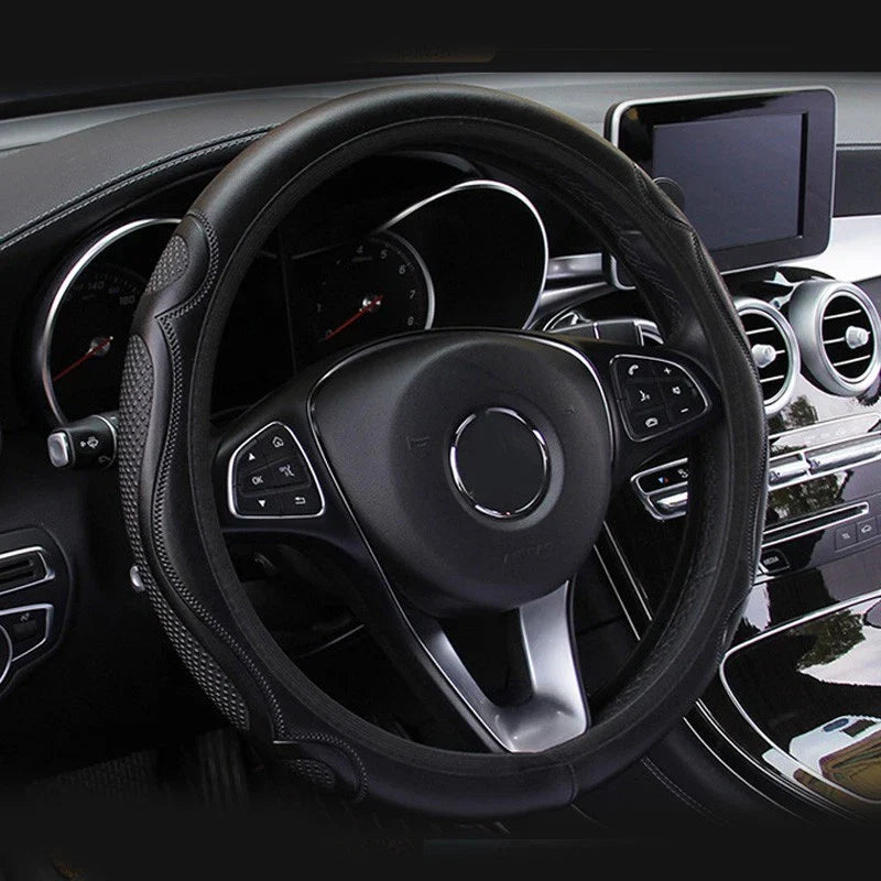 Steering Wheel Cover / 37-38CM / Steering Wheel Cover for Au Black Car