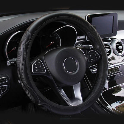 Steering Wheel Cover / 37-38CM / Steering Wheel Cover for Au Black Car