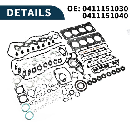 Cylinder Head Gasket Kit Set of 1 for Toyota 1VD (No. 0411151030/0411151040)