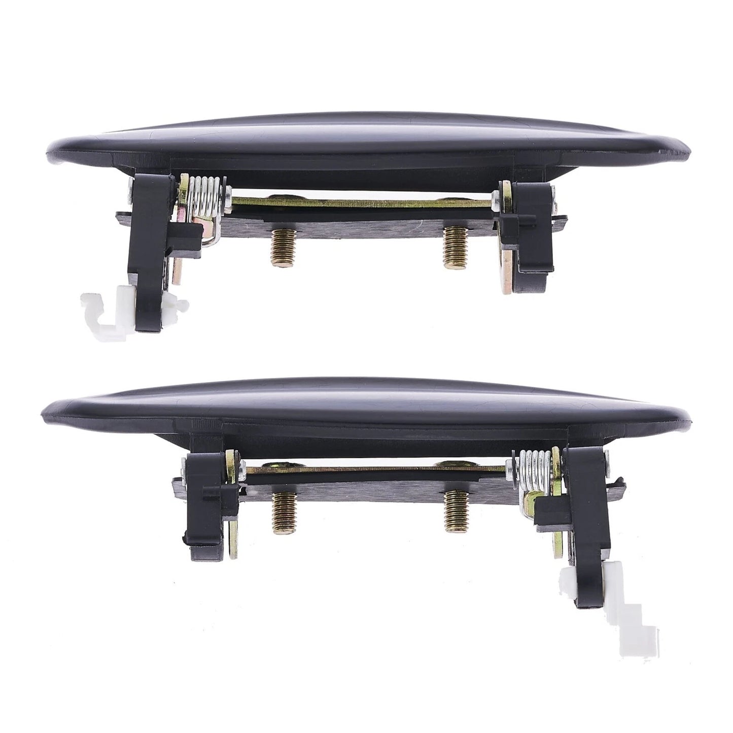 Set of 2 Outer Door Handles for Kia Rio (2002–2005) Smooth Black