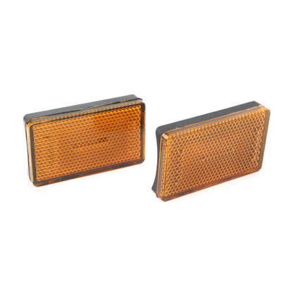 Yellow Fork Leg Reflector Covers for BMW K1200RS K1200GT R1200RT R1200GS (2001-2016)