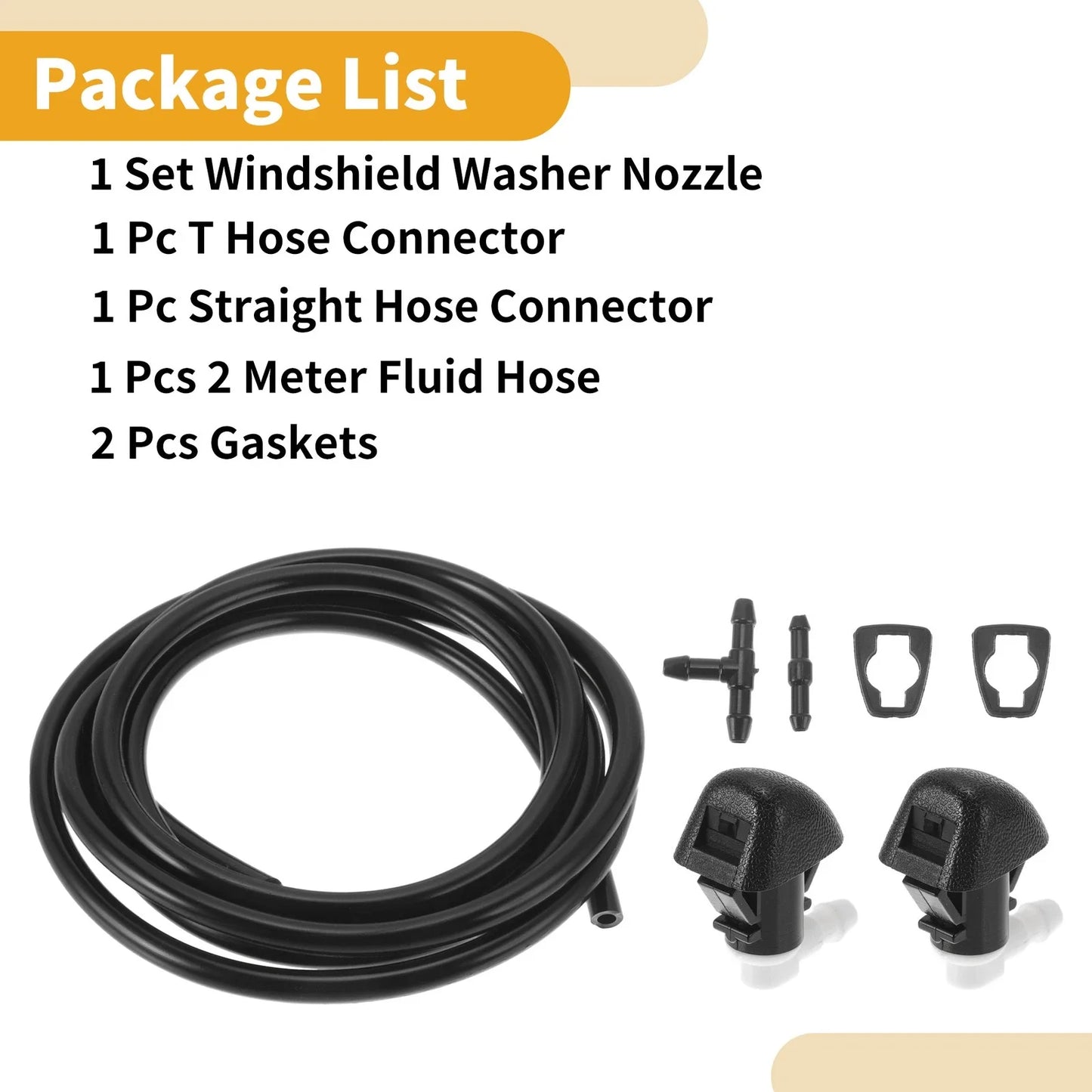 Windshield Washer Nozzle Kit for RAM 1500 (2011-2017) - Includes Gaskets
