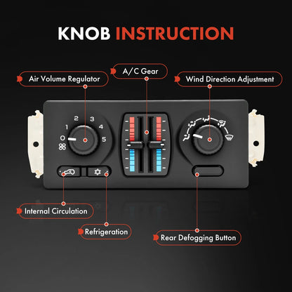Manual A/C & Heater Control Module for Chevrolet Silverado 1500 (2007–2013)