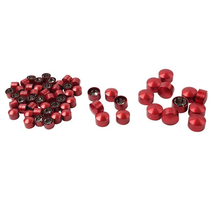 Red 61X Engine Bolt Topper Cap for Harley Touring Road King Street Glide (1999-2006)