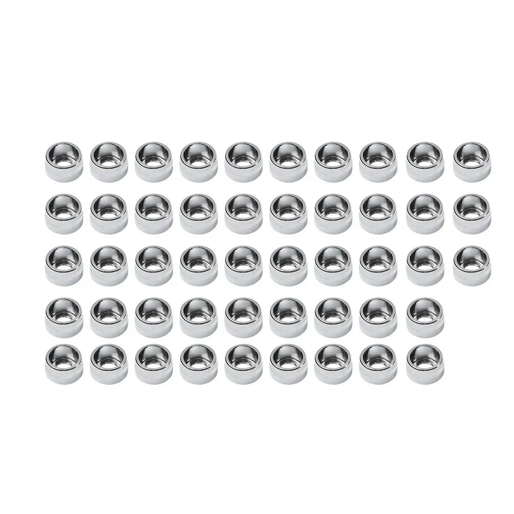48X Chrome Engine Bolt Topper Caps for Harley Twin Cam Touring Dyna