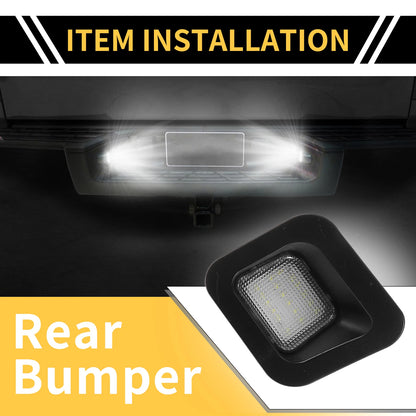 2pcs License Plate Light for Dodge Ram 1500 2500 3500  White Lens