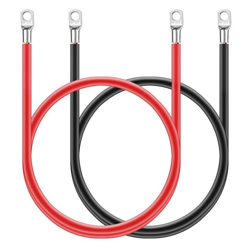 2 x Battery Cable Set for Grounding and Automotive Wiring 30cm 12V