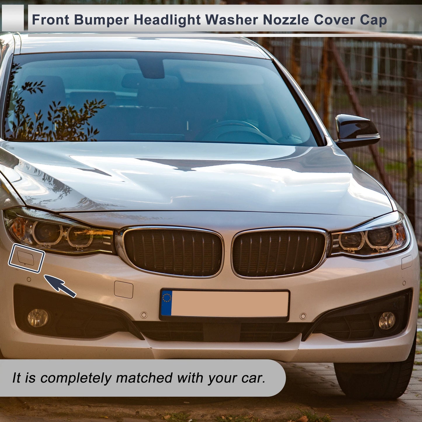 Front Right Headlight Washer Nozzle Cover Cap for BMW 3 Series (2012–2019)