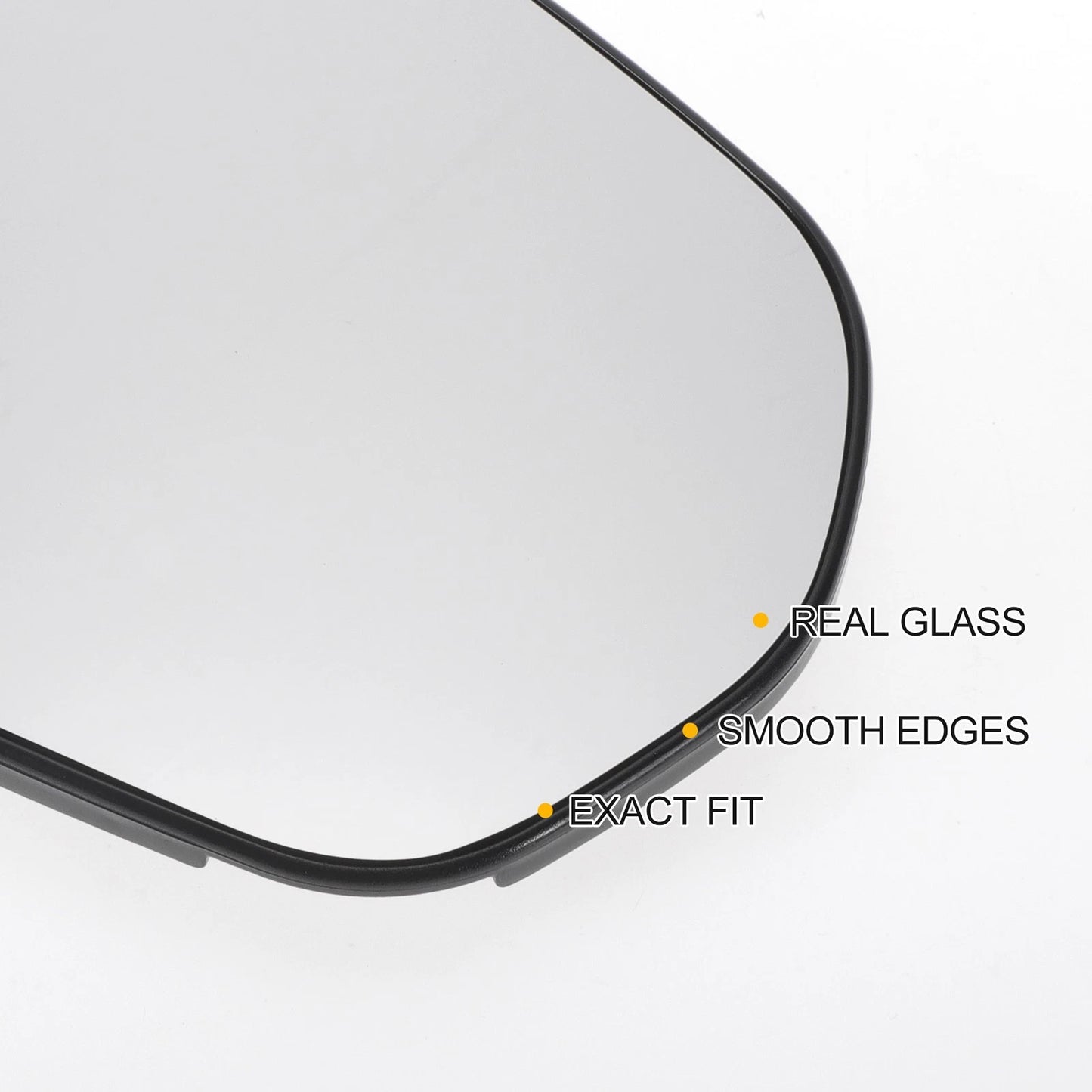 Right Side Heated Convex Mirror Glass for Ford Fiesta (2017–2023)