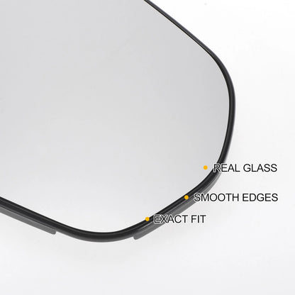 Right Side Heated Convex Mirror Glass for Ford Fiesta (2017–2023)