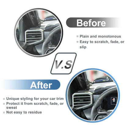 Air Condition Outlet Vent Trim Cover Frame for Toyota Tundra (2022–2023) Matte Black