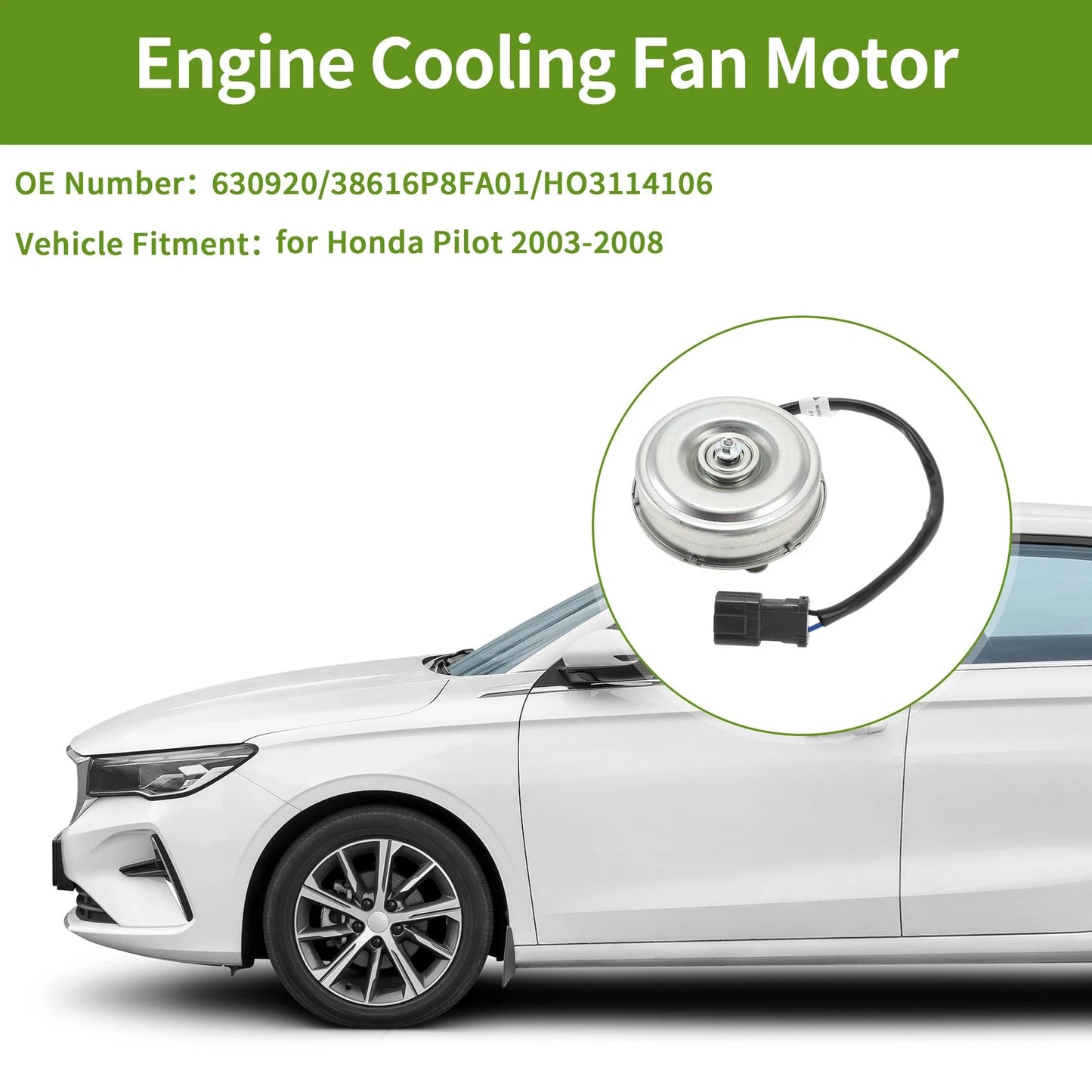 Radiator Fan Motor for Honda Pilot (2003–2008) No. 630920