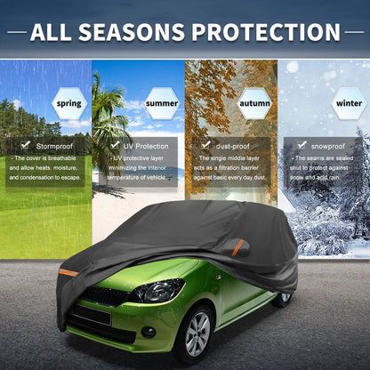 Waterproof Car Cover for Skoda Citigo (2011–2019) with Zipper