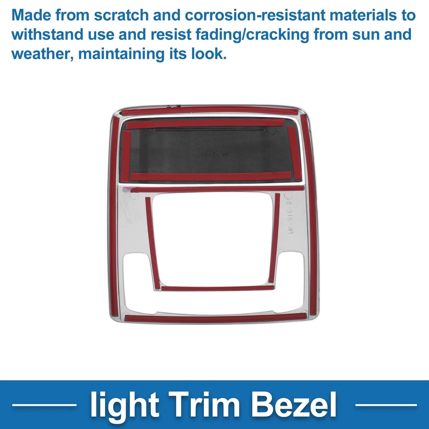 Front Row Light Trim Bezel for Honda ZR-V 2022 Silver Tone
