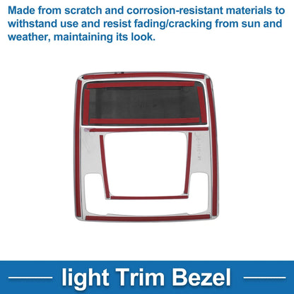Front Row Light Trim Bezel for Honda ZR-V 2022 Silver Tone