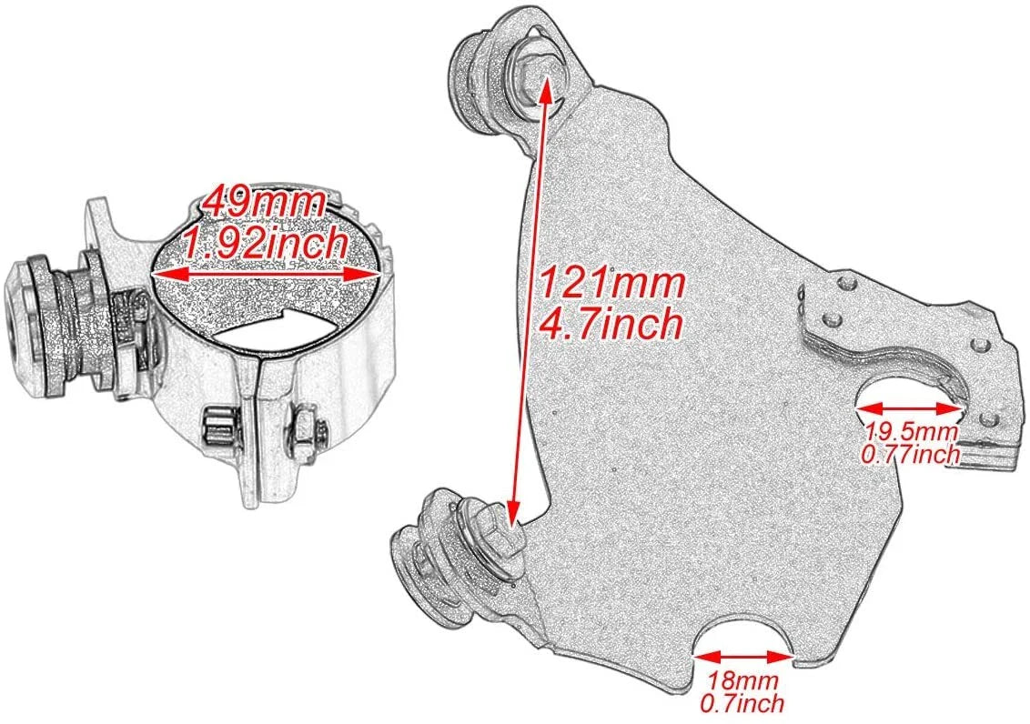 Gauntlet Headlight Fairing Mount for Harley Sportster 883 1200 48 72 (1988-)