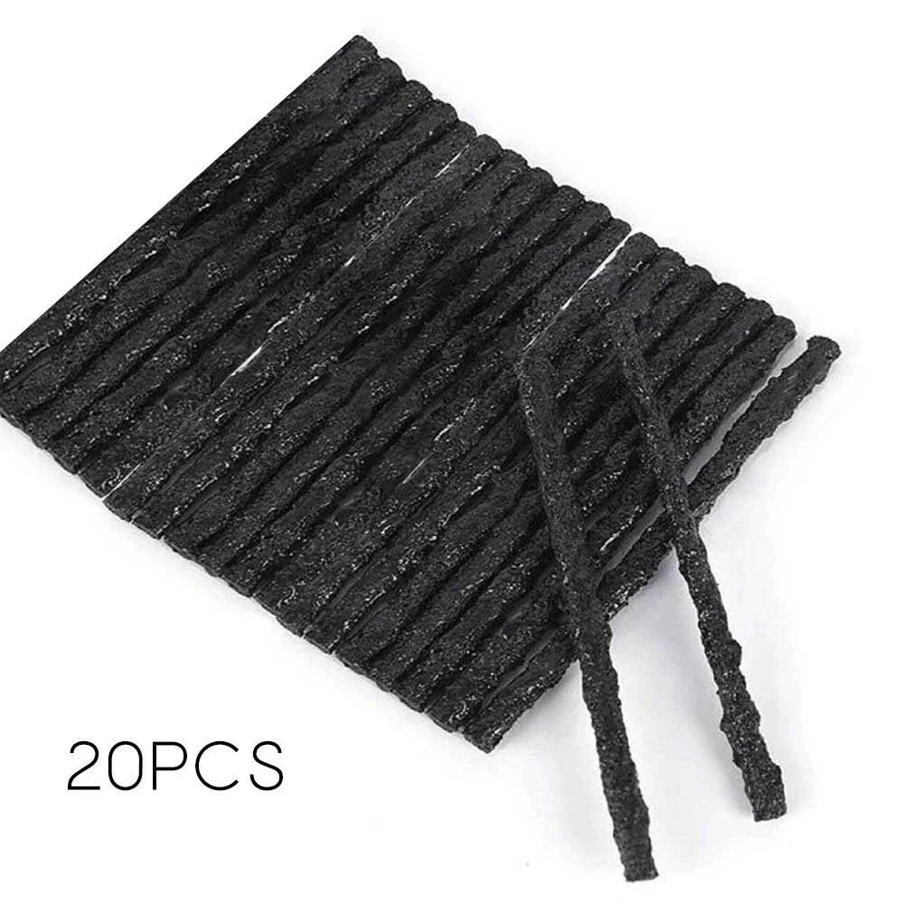Tubeless Tyre Puncture Repair Strips Plug -20Pcs for Bike Van Car Truck