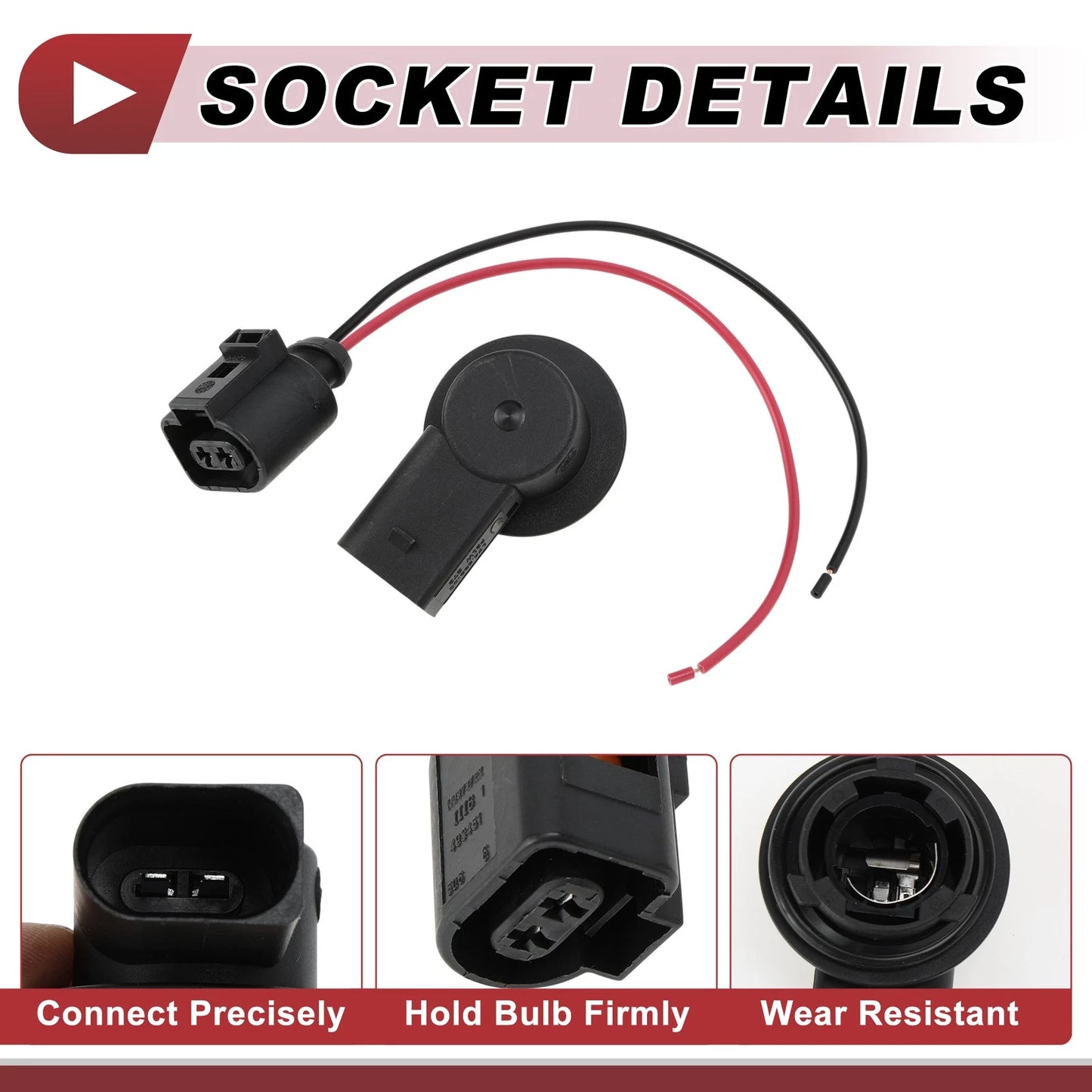 Set of 1 Turn Signal Light Socket Wiring for Volkswagen Passat (2010–2014) No. 6R0953123A