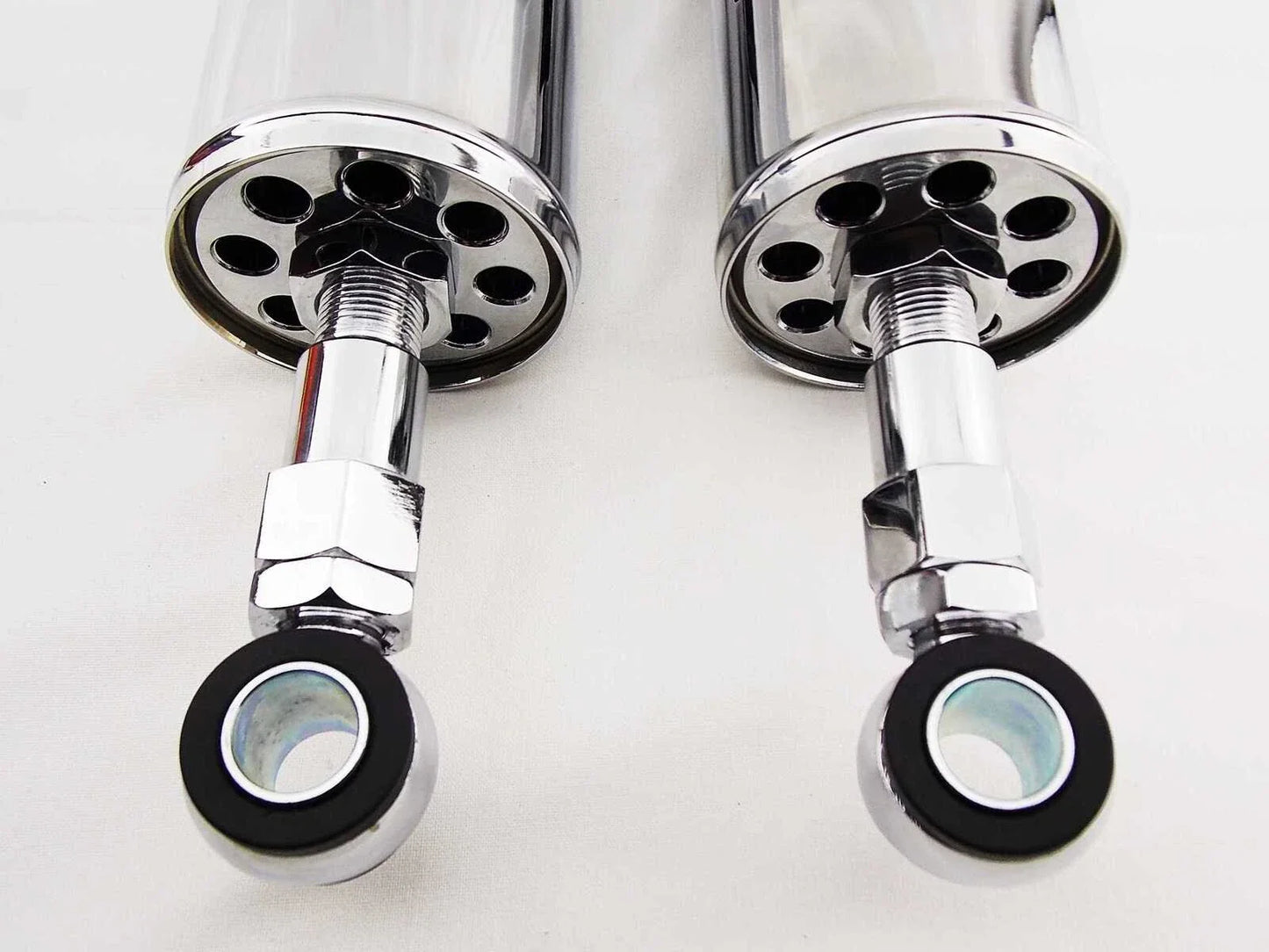 Chrome Rear Shock Absorbers for Harley Davidson FXSTSB Softail Bad Boy (95-97)