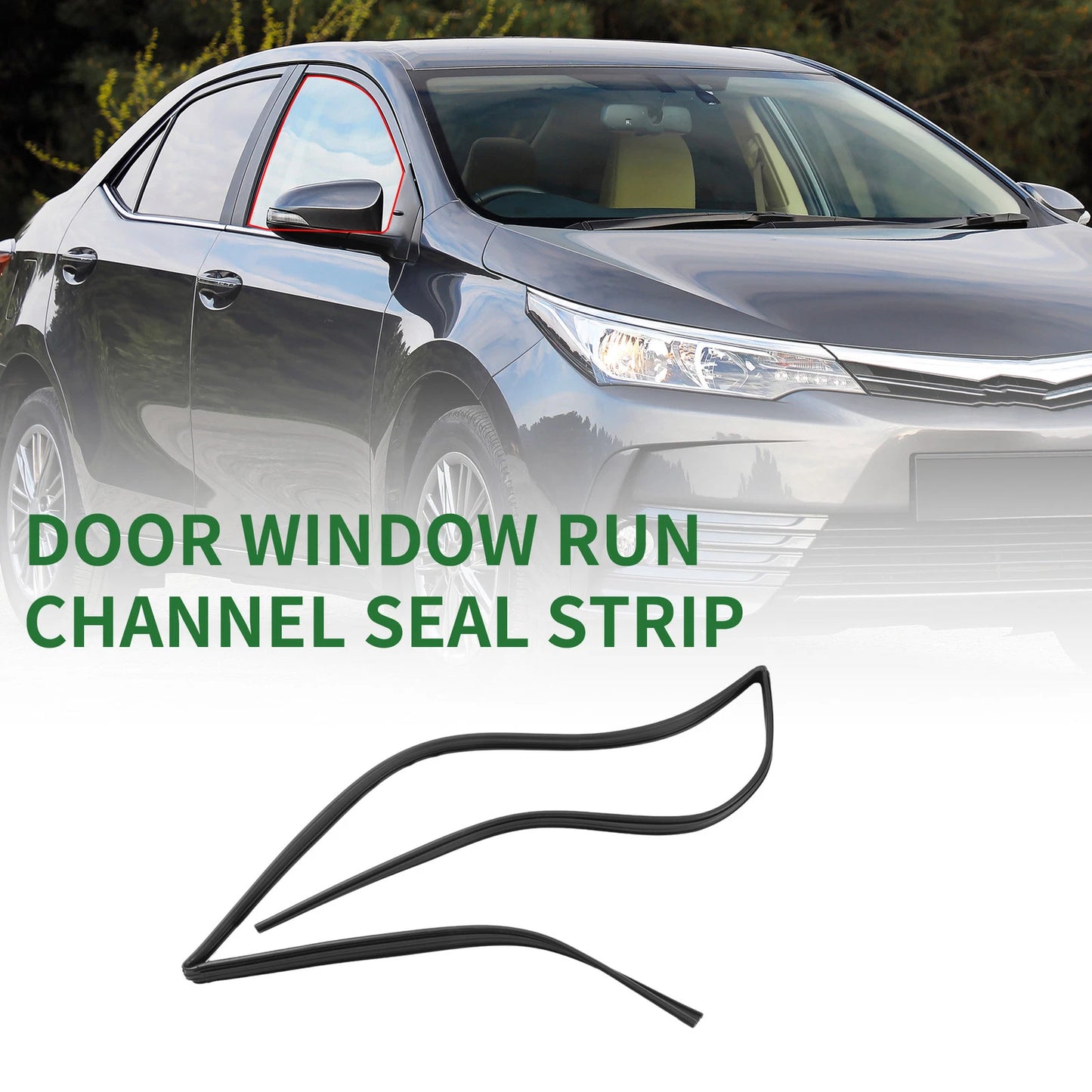 1 Pc Front Right Door Window Run Channel Seal Strip No. 6814102060 for Toyota
