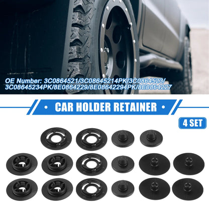 Kits Car Holder Retainer for Volkswagen Audi - Plastic Black