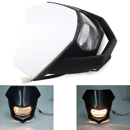 Headlight Fairing for Supermoto Dirt Bike (Universal) - White