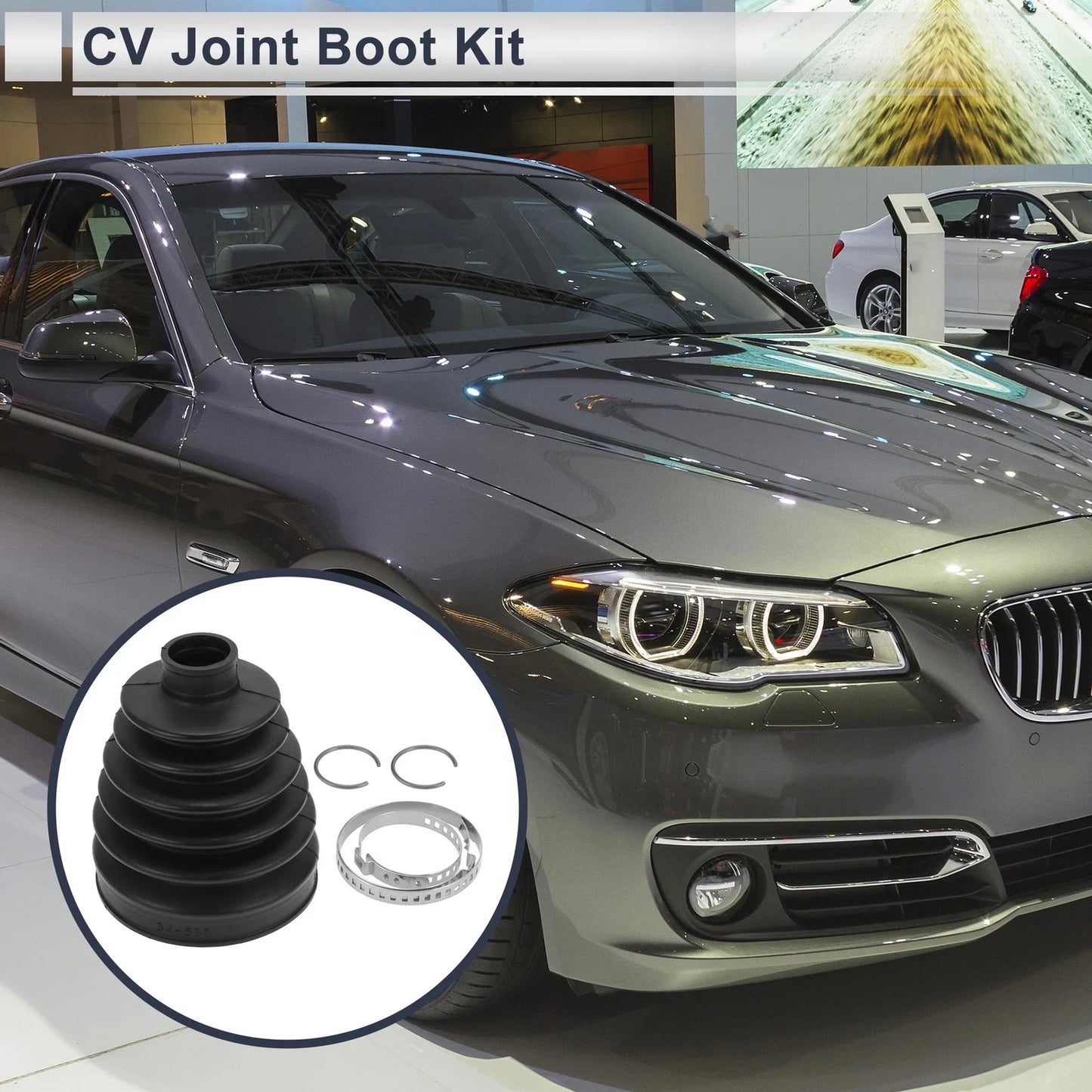 Outer CV Joint Boot Kit with Clamps for BMW 528i (2011 - 2016)