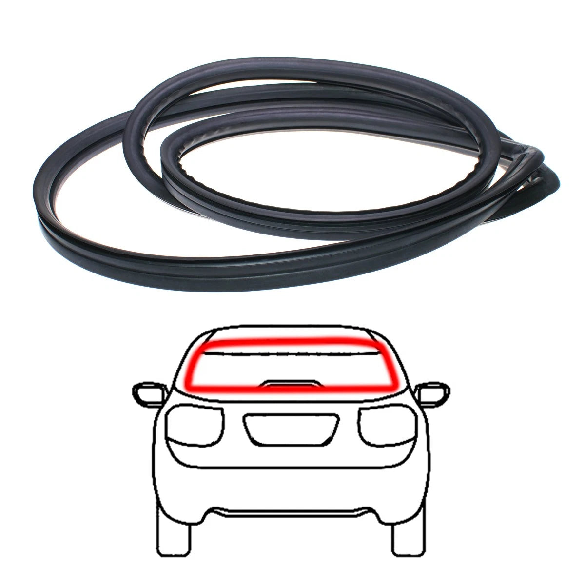 Rear Windshield Weatherstrip for Mercedes Benz W115 (1968–1976)
