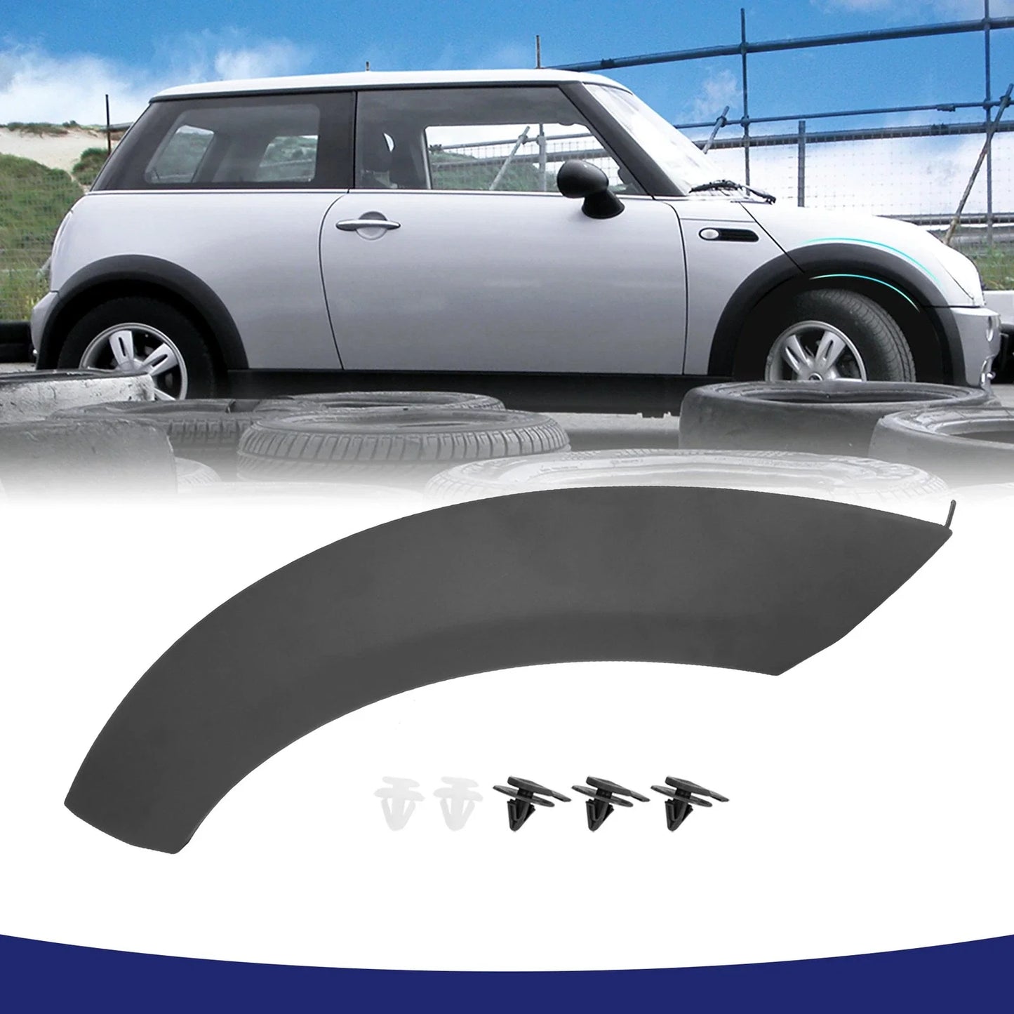 Wheel Arch Trim Guard Front Right Side Black for BMW