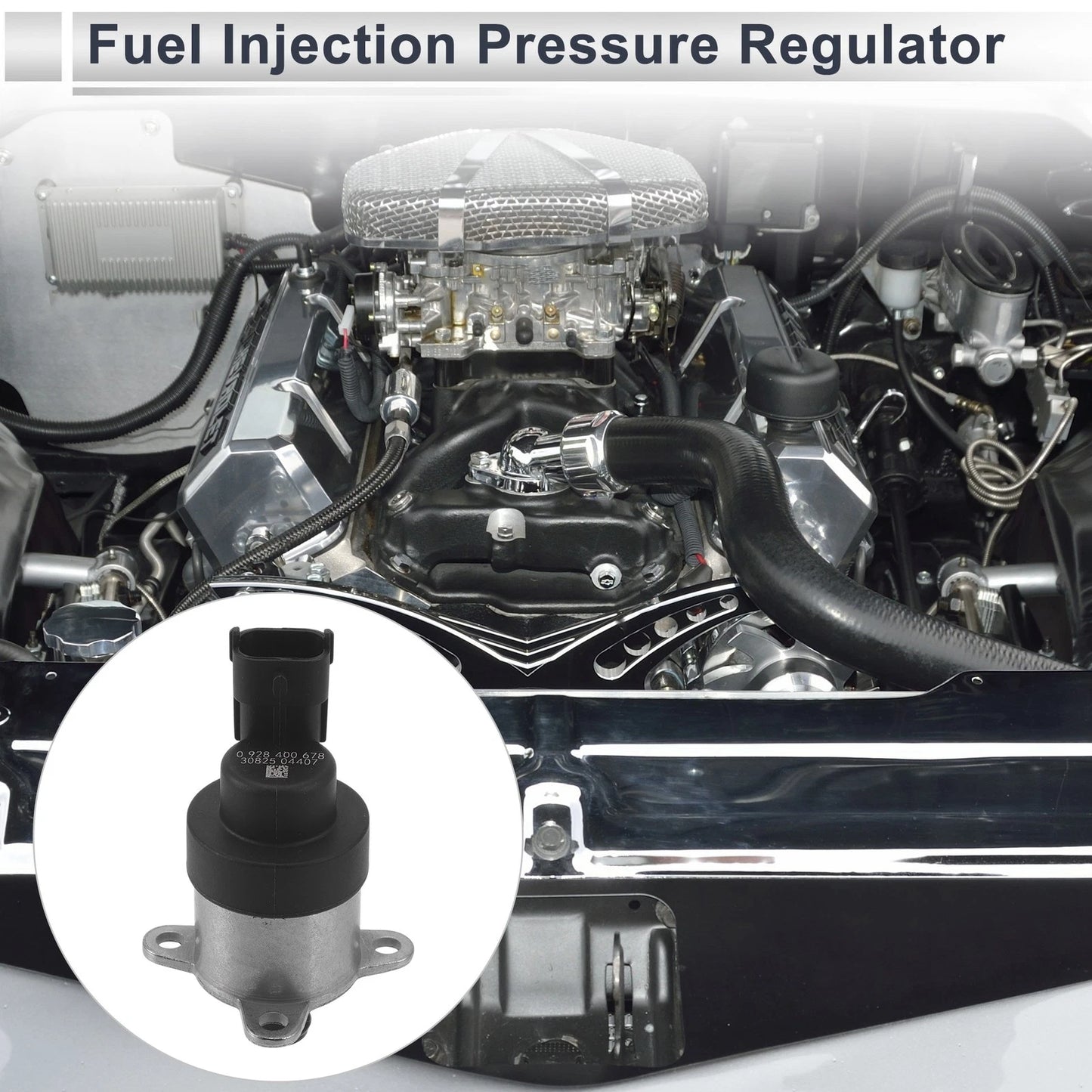 Fuel Pressure Regulator for Hyundai Ix55 (2008–2011) No. 331003A000 Metal 20-70 Psi