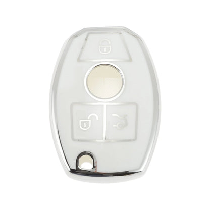 Car Key Case for Mercedes-Benz A/B/C/E/G/K/M/R/S/V/W/X Class/AMG (3 Buttons)