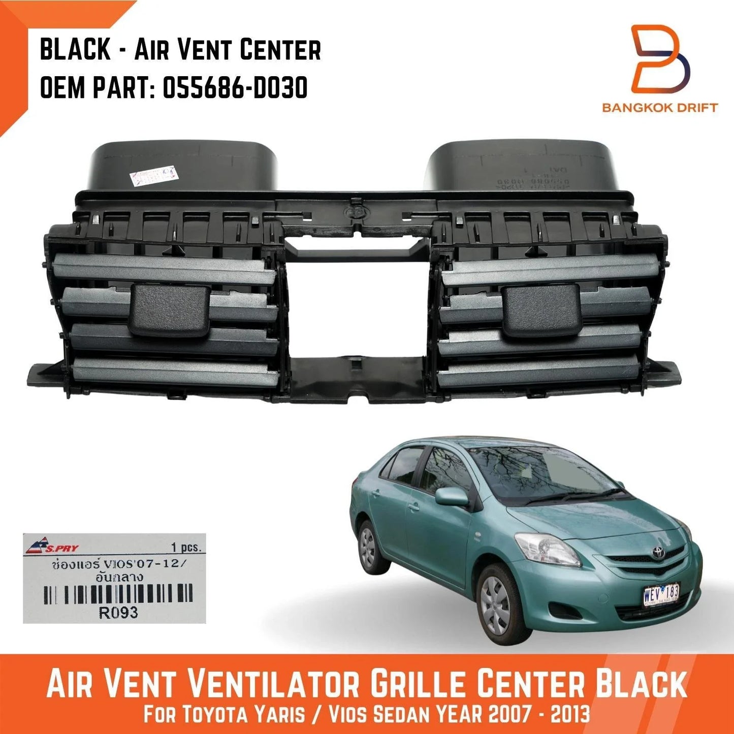 Air Vent Grille for Toyota Yaris Sedan (2007-2012)